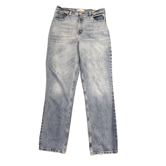 Abercrombie & Fitch ’90s Straight Ultra High Rise Jeans 31L Curve Love LightWash - Picture 1 of 4